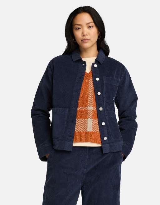Timberland - Chore - Giacca in velluto a coste color peacoat
