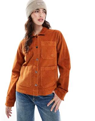 Timberland - Chore-Jacke aus Cord in Umbrabraun