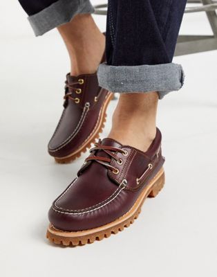 Timberland chunky boat shoes in brown 