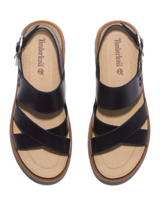 Timberland Clairemont Way sandals in brown with black leather, 2 of 4