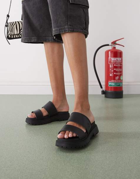 Timberland - Clairemont Way - Sorte sandaler i læder - view 1