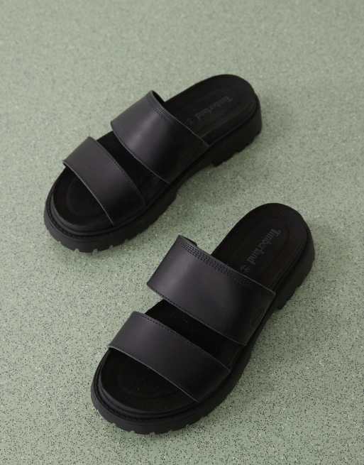 Timberland - Clairemont Way - Sorte sandaler i læder, 3 af 4