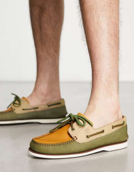 Timberland boat deals shoes green