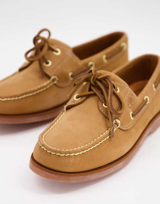 Timberland 2 eye boat shop shoe tan