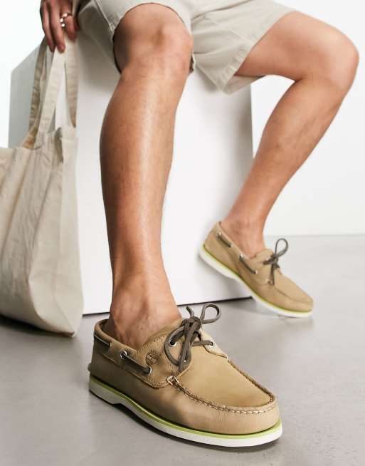 Timberland 2 eye 2024 boat shoe tan