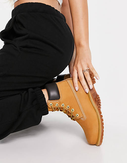 Timberland Classic 6 Inch Premium boots in wheat beige | ASOS