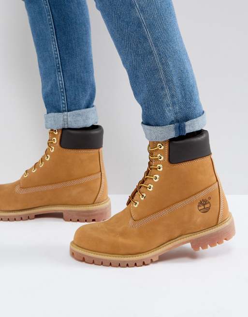 timberland classic 6 inch premium boots in wheat