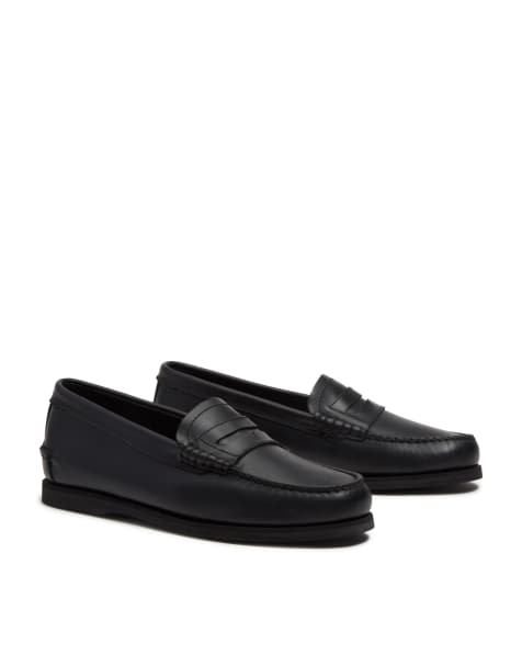 Timberland Classic boat loafers in black full grain - view 1