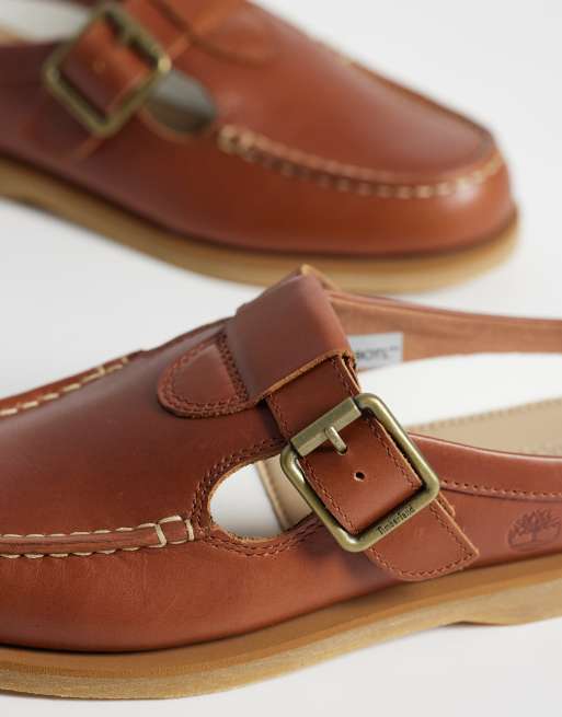 Timberland Classic boat mule in brown leather, 3 of 4