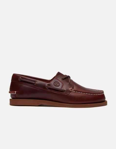 Timberland Classic boat shoe in burgundy full grain - view 1
