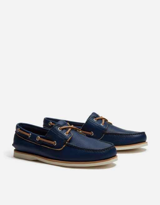 Timberland Classic boat shoe in dark blue full grain, 3 of 4