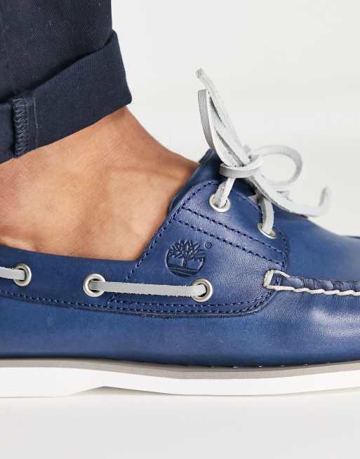 Mens blue timberland boat shoes sale