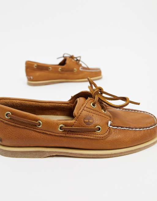 Acuoso Adicto Orador Timberland classic boat shoes in tan | ASOS