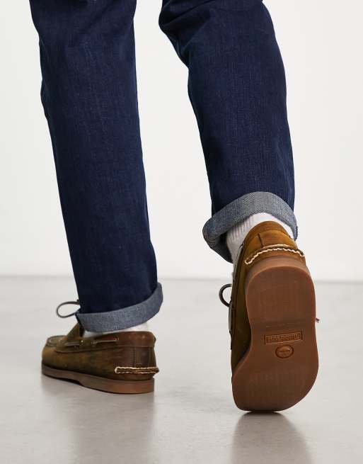 Timberland - Classic - Brune sejlersko i ægte læder med 2 snørehuller, 2 af 4