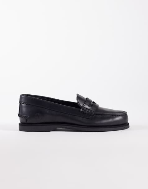 Timberland – Classic – Loafer aus Vollnarbenleder in Schwarz - view 1