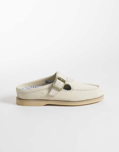 Timberland - Classic - Mules bateau en daim - Beige clair - view 1