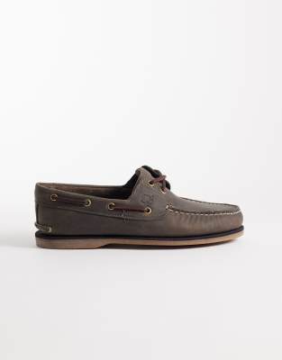  Classics 2 eye boat shoe  leather