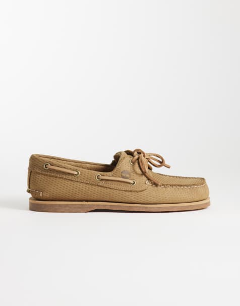Timberland – Classics – Bootsschuhe aus Nubukleder in mittlerem Beige mit 2 Ösen - view 1