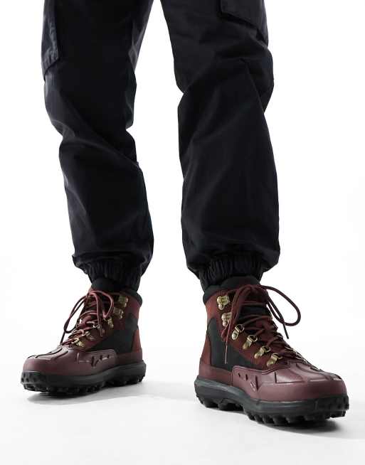 Timberland red outlet brown