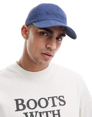 Timberland Cooper hill baseball cap in dark denim - view 1