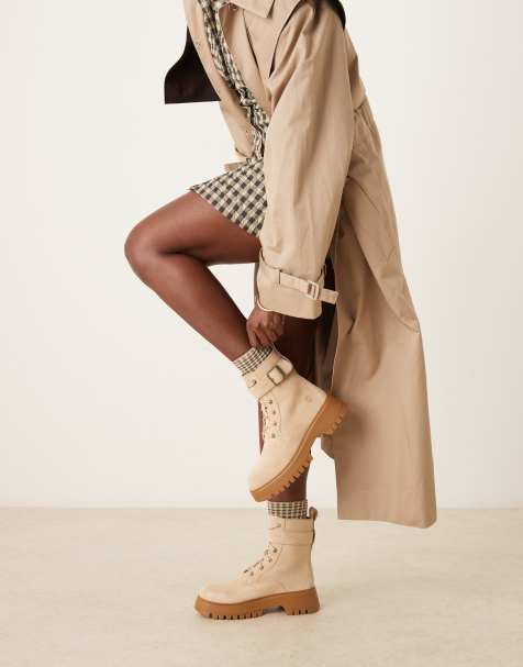 Timberland Cora Valley lace boots in light beige - view 1
