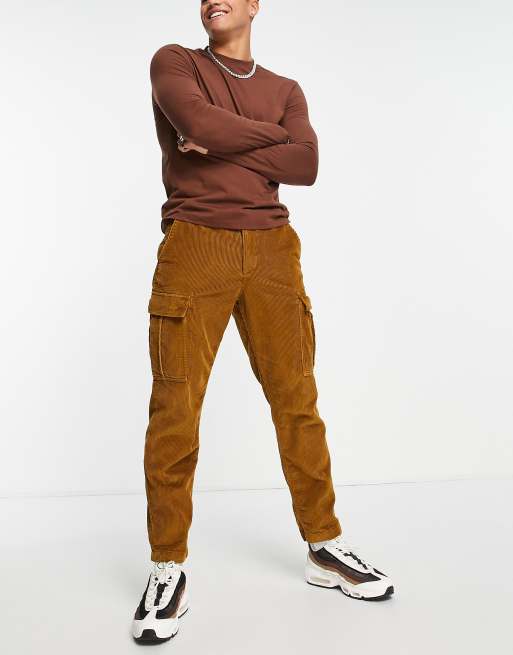 Cargo Pants Trousers Corduroy, Men Corduroy Cargo Pants