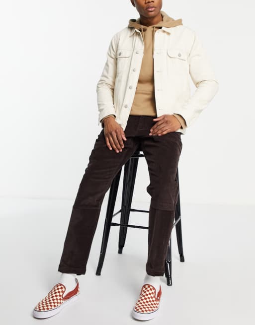 Timberland corduroy tapered fit pants in brown, 3 of 4