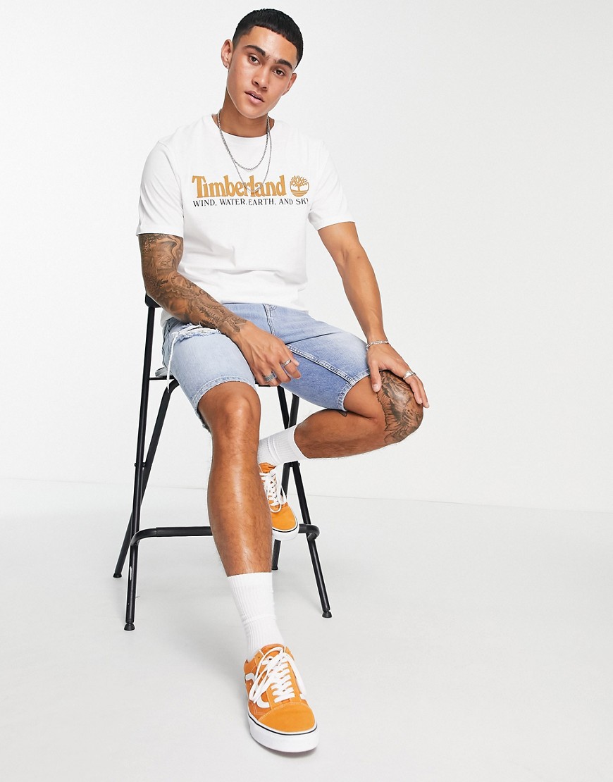 Timberland Core front graphic logo t-shirt in white