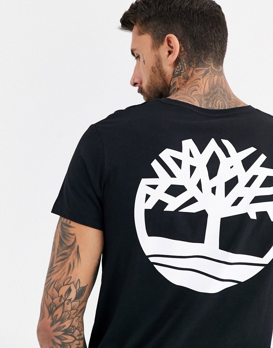 Timberland - Core - T-shirt nera con logo sul retro-Nero
