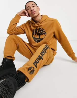 Timberland Core Tree Logo Pullover Hoodie Wheat - XL