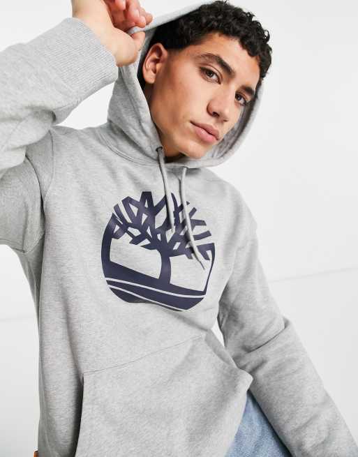 Grey store timberland hoodie