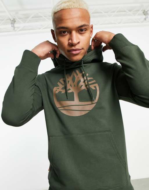 TIMBERLAND Timberland Core Tree Logo Hoodie Green L