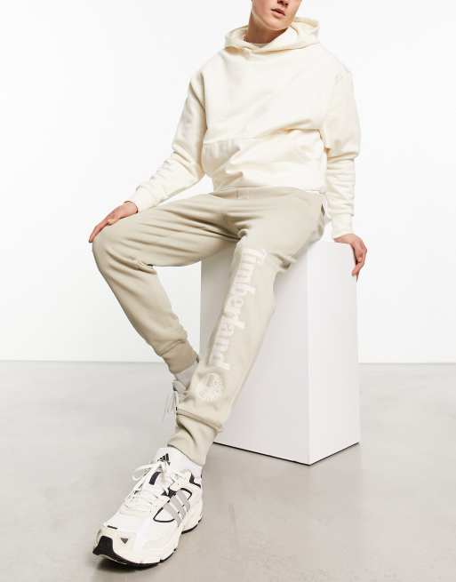 Timberland Core Tree logo joogers in beige, 4 of 4