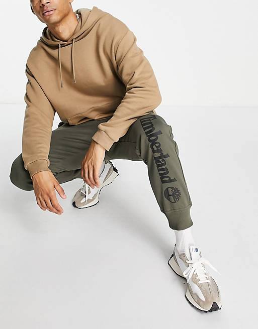 Timberland Core Tree Logo sweatpants in green - part of a set | ASOS