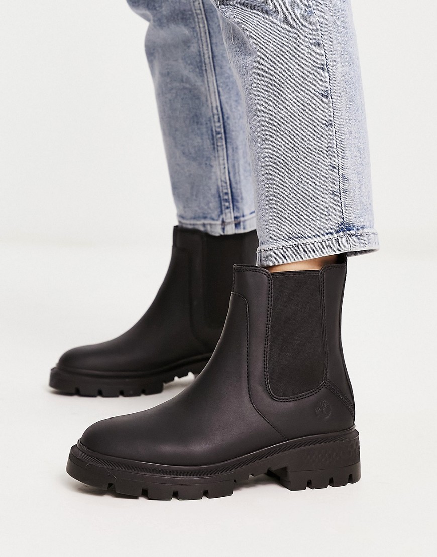 Timberland Cortina Valley chelsea boots in black grain