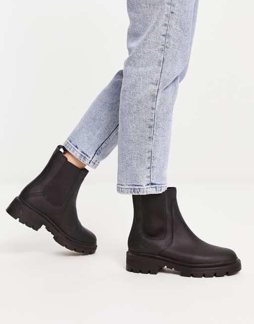 Timberland Cortina Valley chelsea boots in black grain