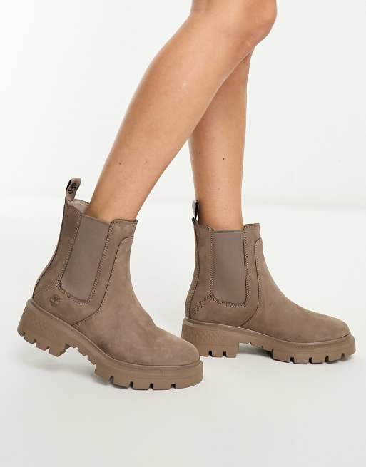 Taupe chelsea sale boots womens