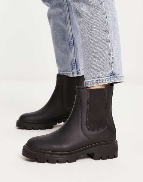 Timberland – Cortina Valley – Chelsea-Stiefel in Schwarz - view 1