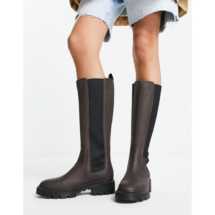 Timberland Cortina Valley tall boots in brown ASOS