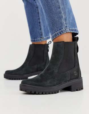 courmayeur valley chelsea boot for women in black