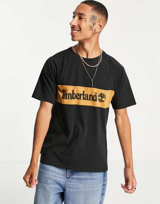 Timberland black 2024 t shirt