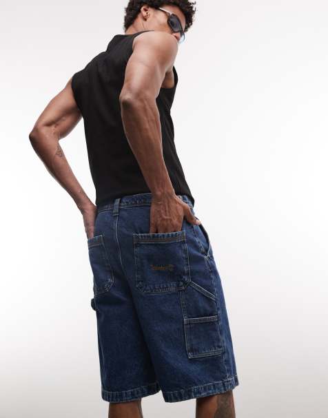 Timberland - Denim timmermansbroek in '96 blauw - view 1