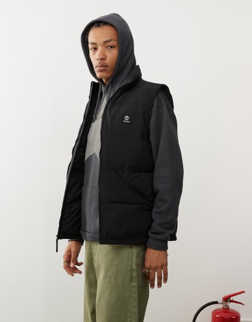 Timberland Doudoune sans manches a petit logo Noir ASOS