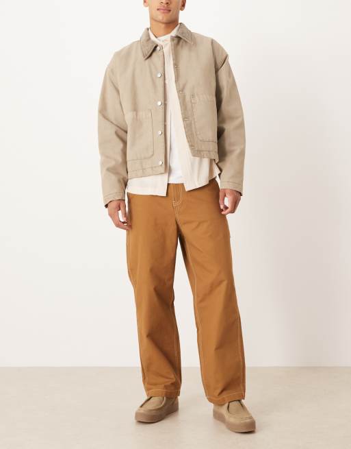 Timberland - Duck - Pantaloni in tela color grano scuro slavato, 2 di 5