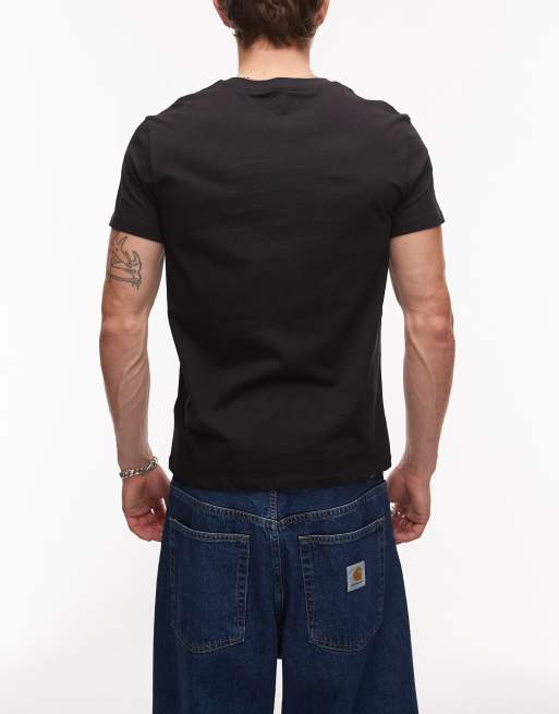 Timberland Dunstan 3 pack of small chest logo t-shirts in black, 3 of 5