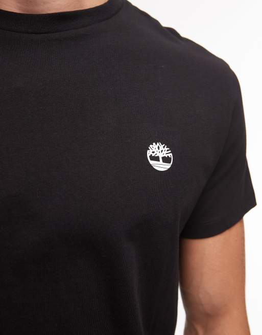 Timberland Dunstan 3 pack of small chest logo t-shirts in black, 4 of 5