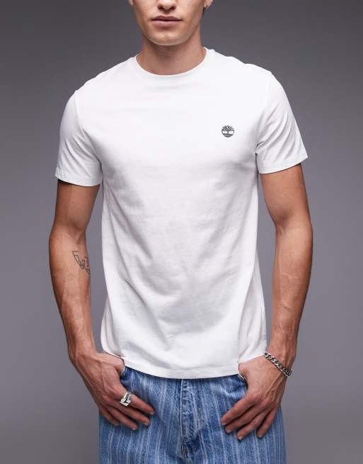 Timberland - Dunstan - Lot de 3 t-shirts à petit logo - Blanc, 2 de 5