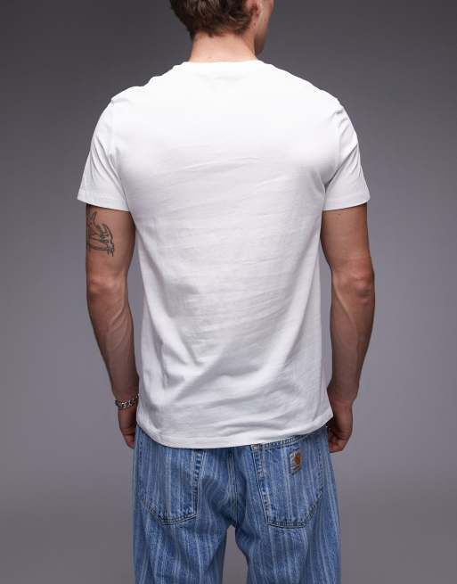 Timberland - Dunstan - Lot de 3 t-shirts à petit logo - Blanc, 4 de 5