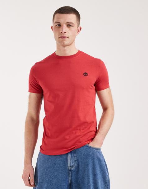 Timberland – Dunstan River – Kurzärmliges T-Shirt in American Beauty - view 1