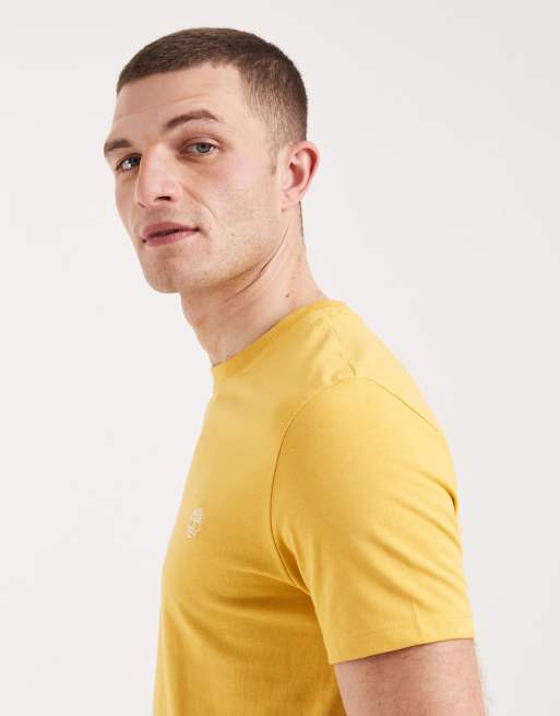 Timberland – Dunstan River – Kurzärmliges T-Shirt in Dottergelb, 4 von 5